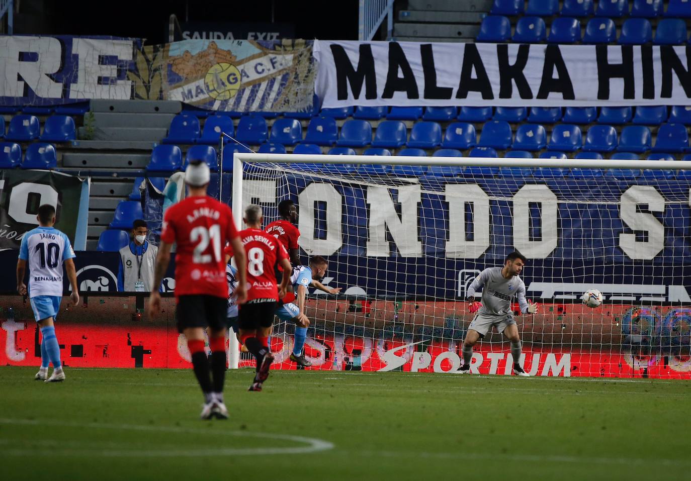 El Málaga empata con el Mallorca en casa. 