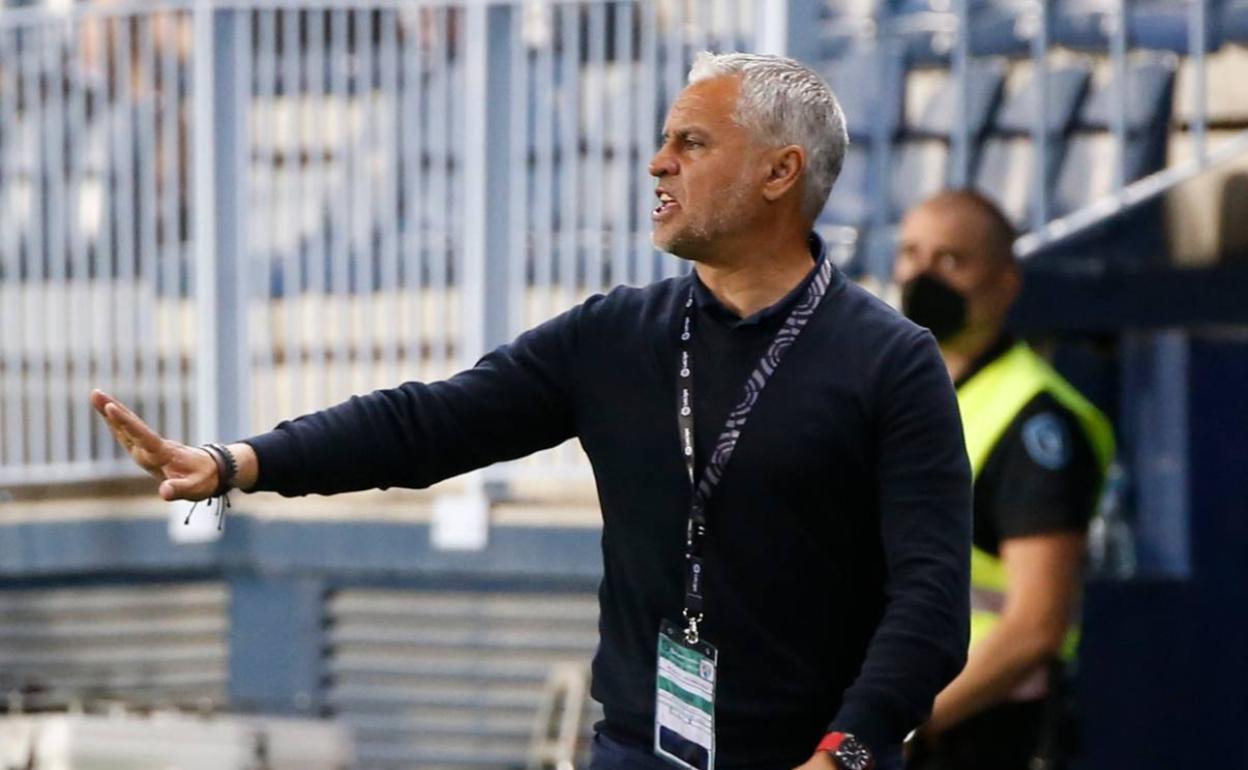 Pellicer, durante el partido del sábado en La Rosaleda frente al Mallorca. 