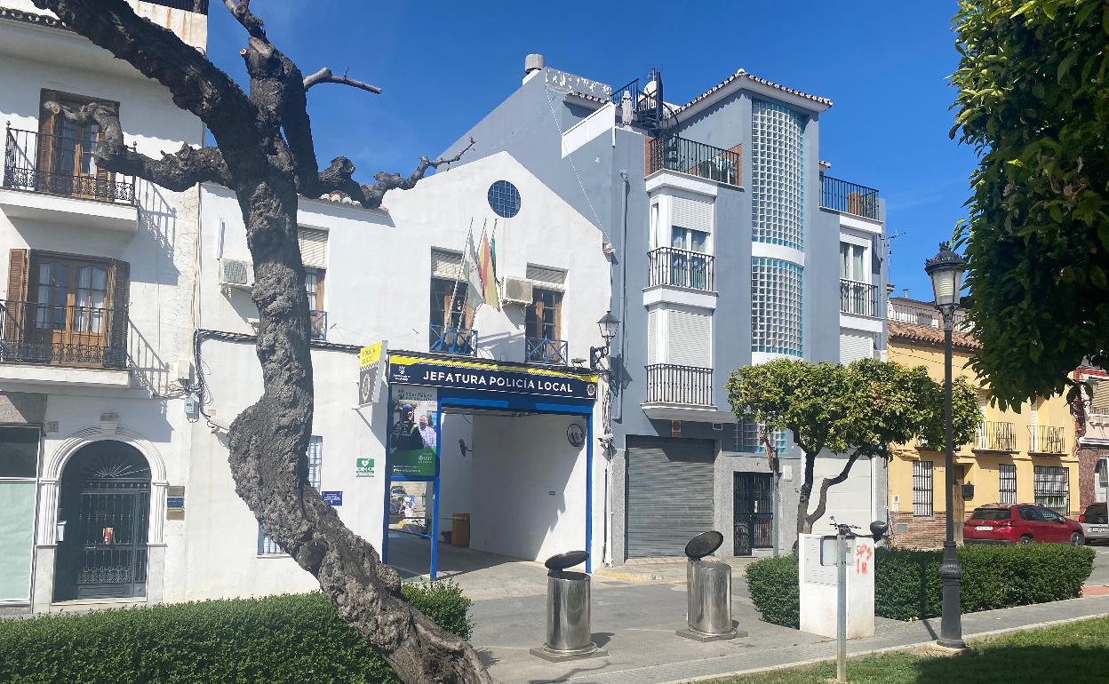 Imagen de la Jefatura de la Policía Local de Vélez-Málaga. 