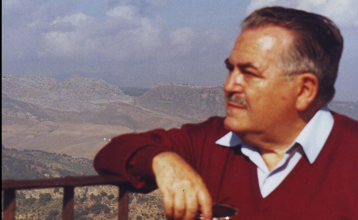 Enrique Pérez Almeda, en una visita a Ronda. 