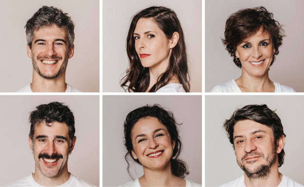 Arriba, Ángel Velasco, Bárbara Santa-Cruz y Cecilia Solaguren. Abajo, David Amor, Olalla Hernández y Pablo Vázquez. 
