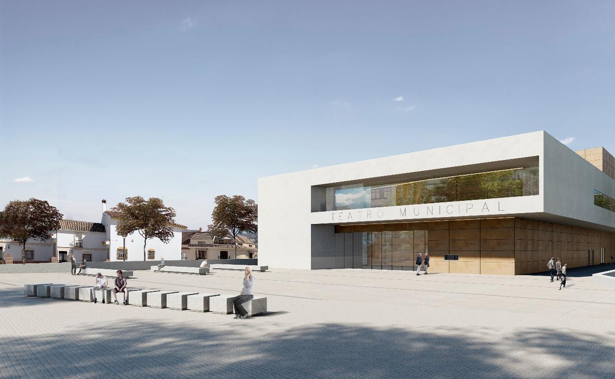 Infografía del nuevo teatro municipal de Alhaurín de la Torre.