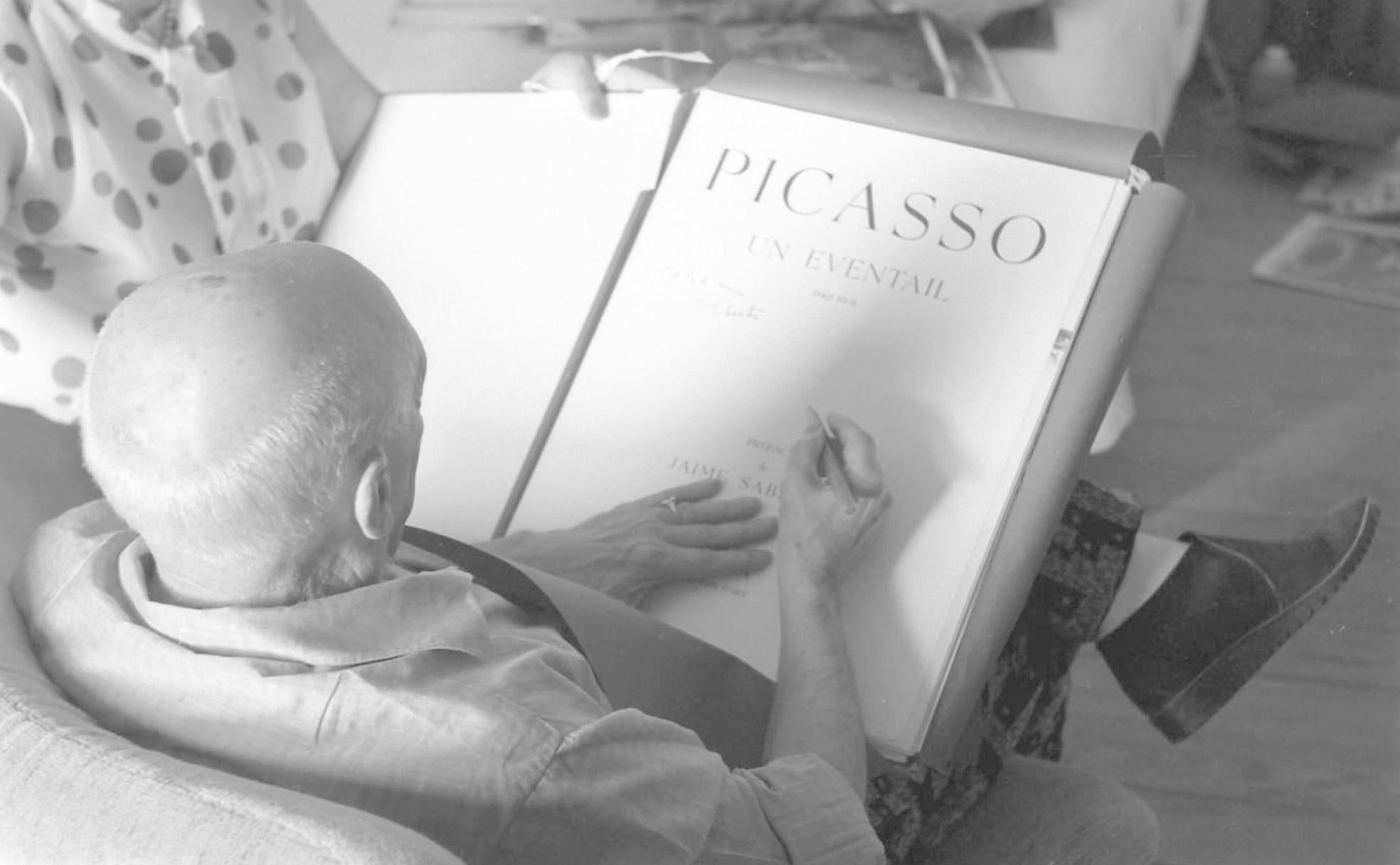 Pablo Ruiz Picasso, fotografiado por Roberto Otero. 