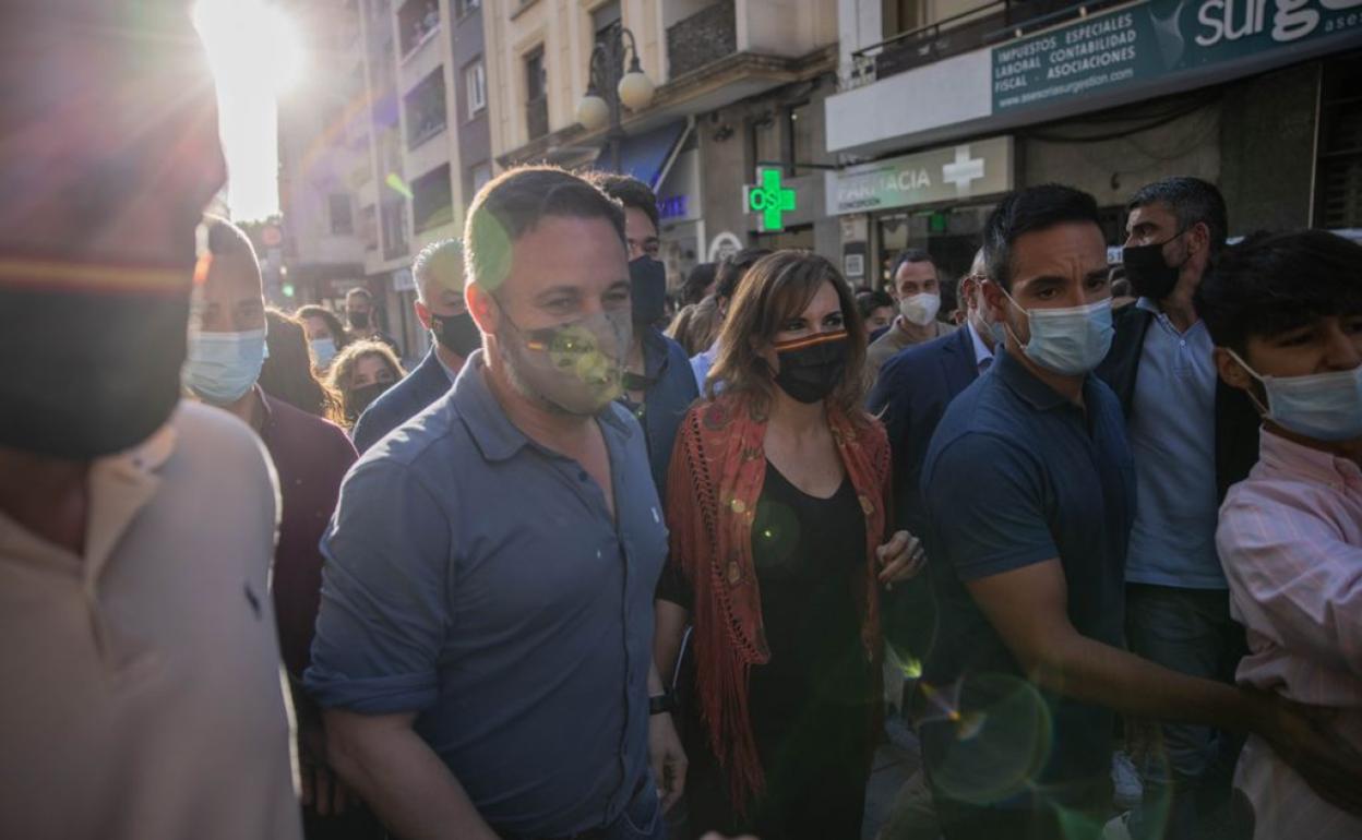 Abascal y Rueda, ayer, en Córdoba.