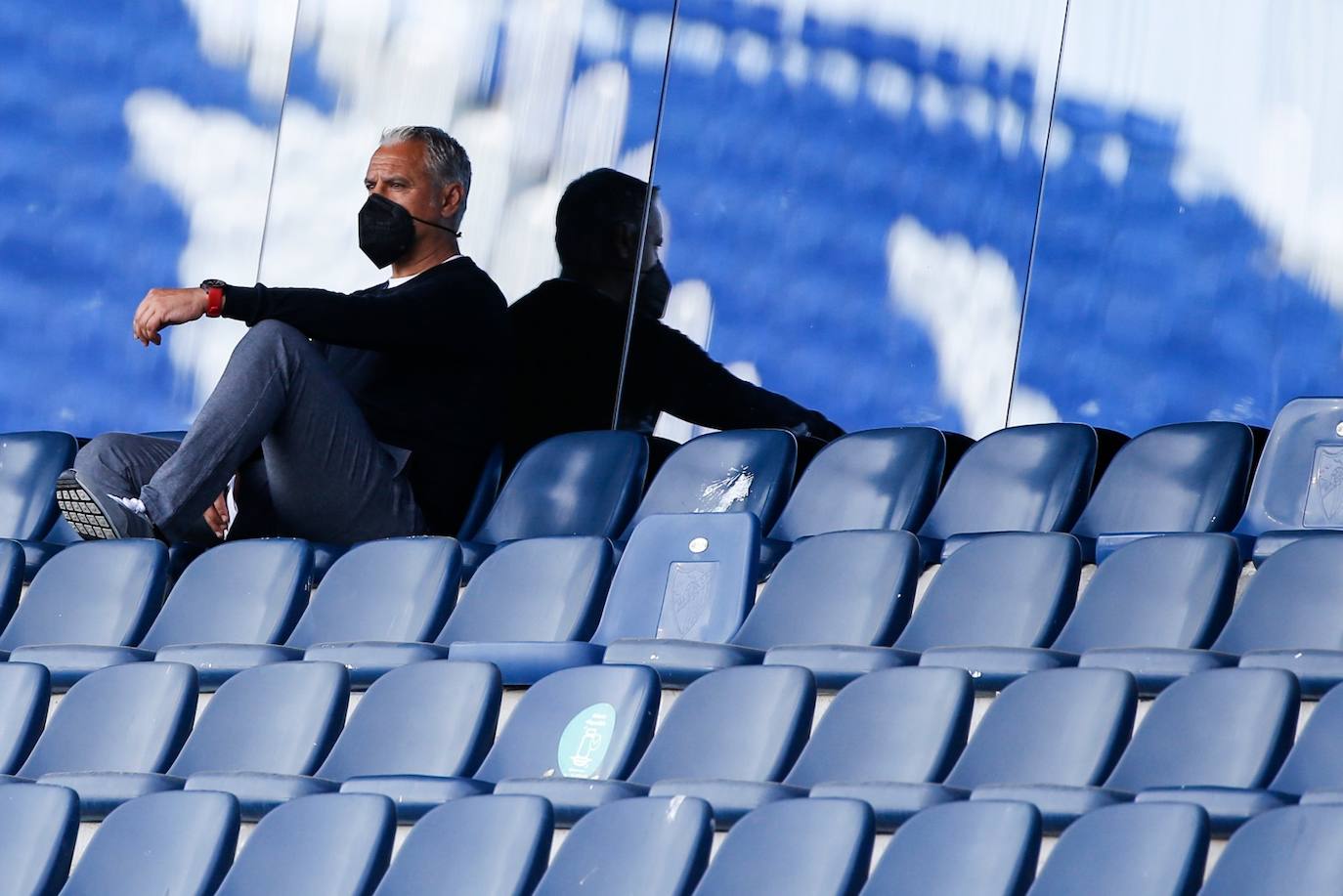 El partido se disputó en La Rosaleda, de nuevo sin público 