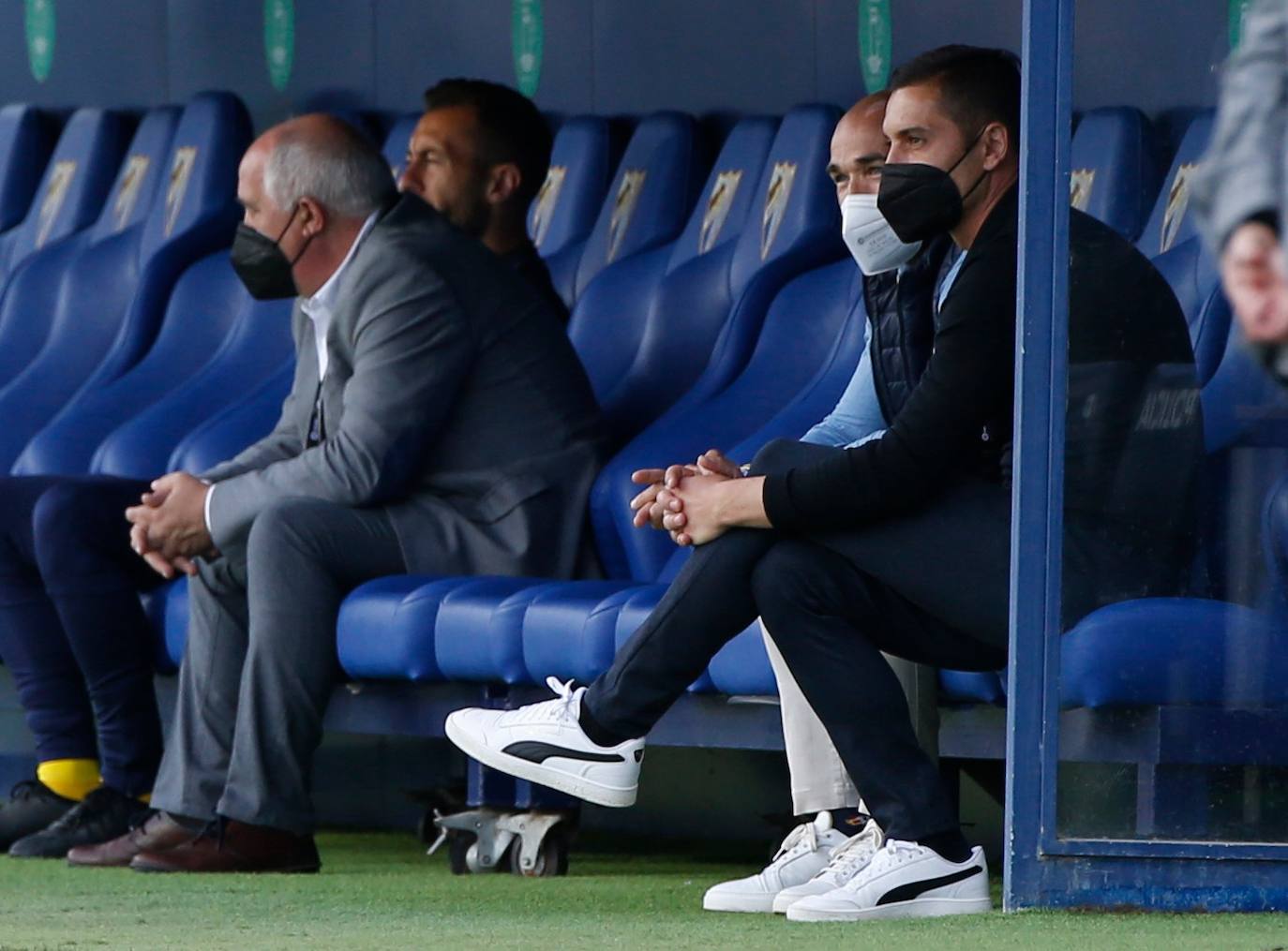 El partido se disputó en La Rosaleda, de nuevo sin público 