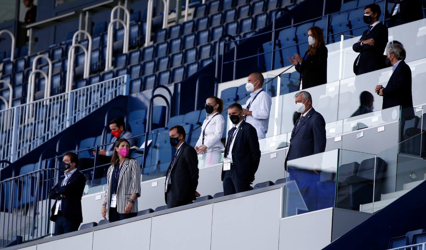 El partido se disputó en La Rosaleda, de nuevo sin público 