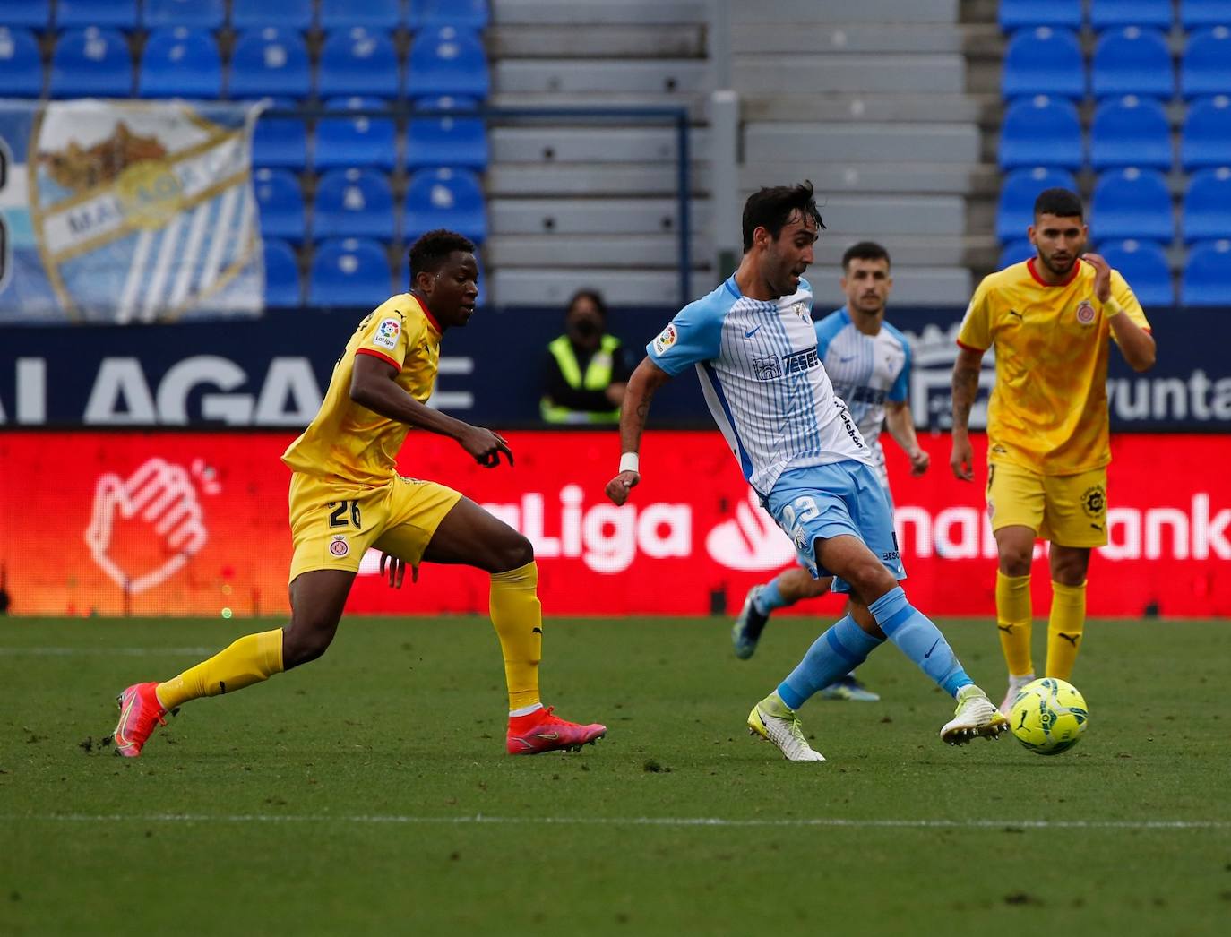 El partido se disputó en La Rosaleda, de nuevo sin público 