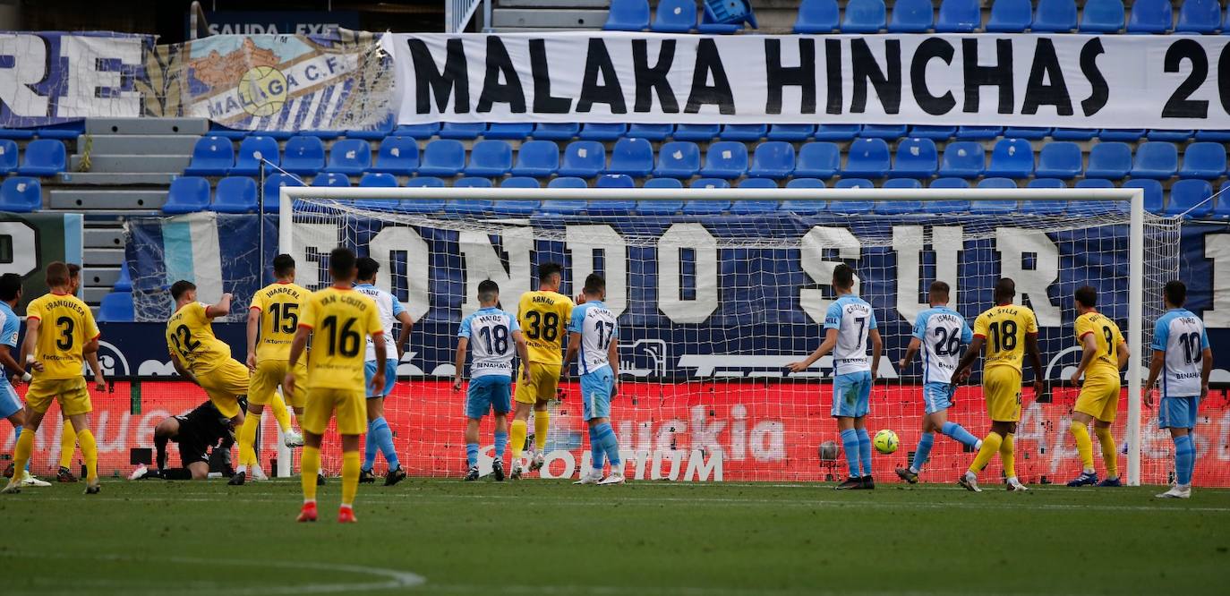 El partido se disputó en La Rosaleda, de nuevo sin público 