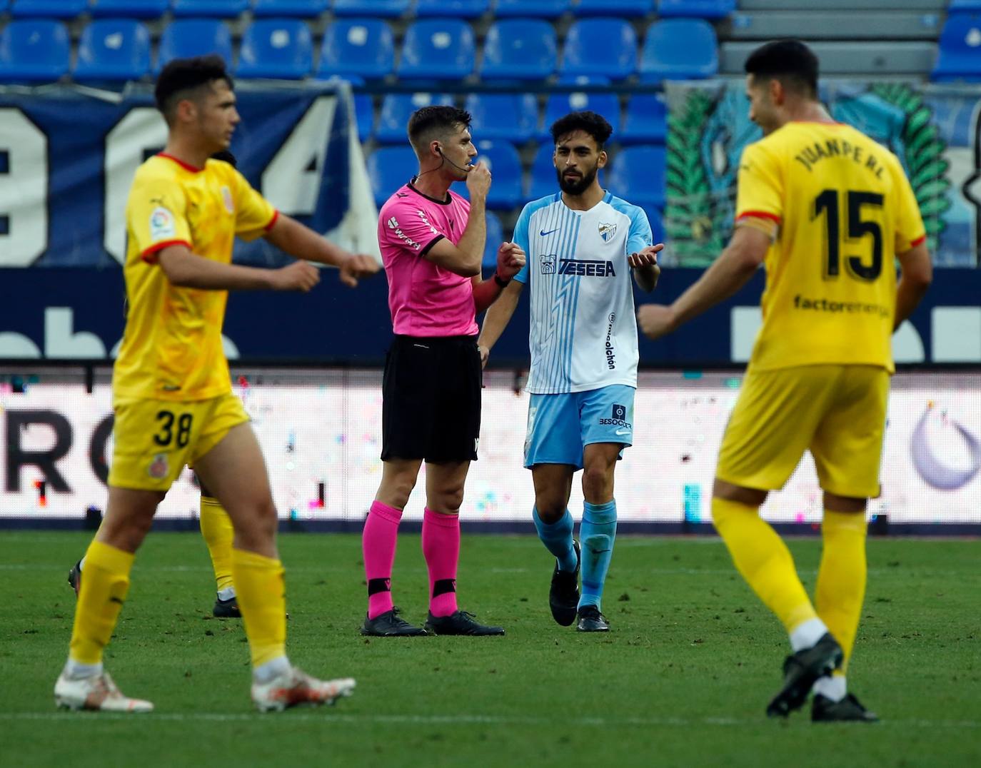 El partido se disputó en La Rosaleda, de nuevo sin público 