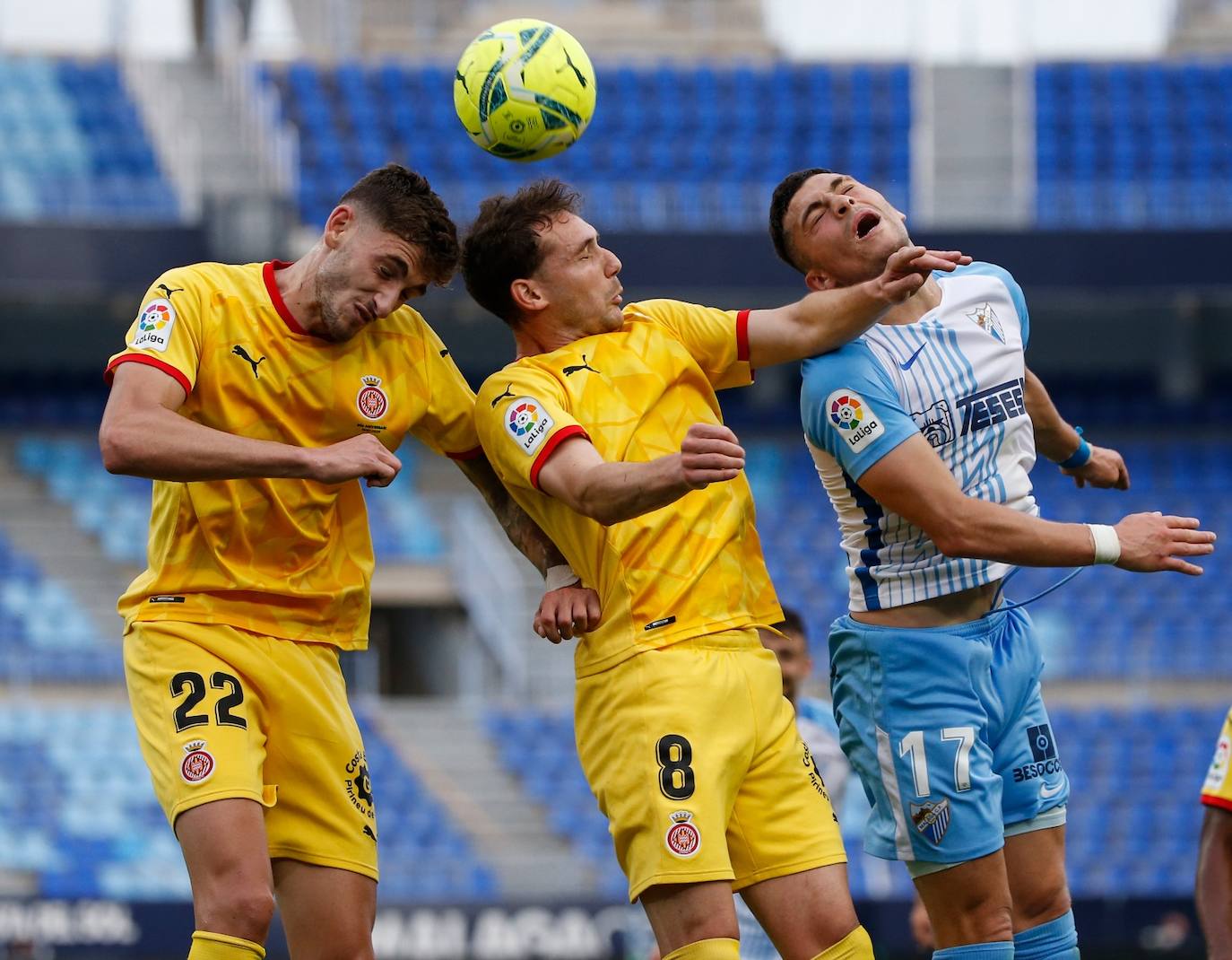 El partido se disputó en La Rosaleda, de nuevo sin público 