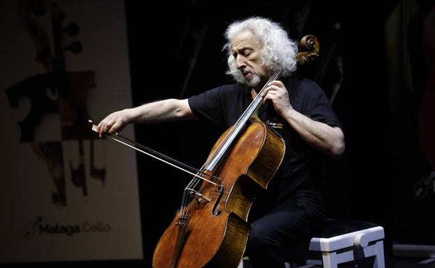 Mischa Maisky, durante su actuación en el Echegaray.