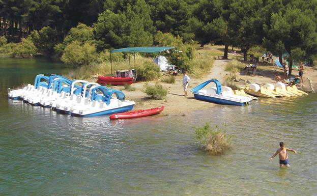 Hidropedales de La Isla, en El Chorro.