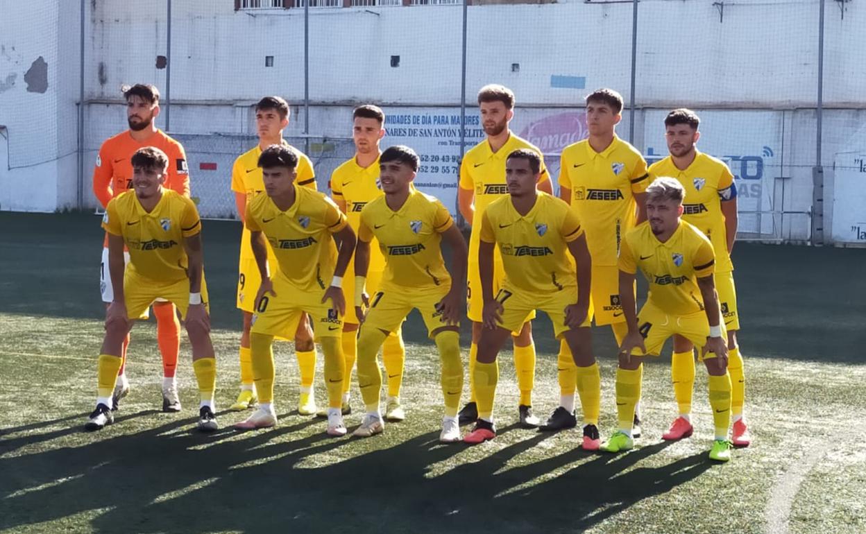 Once titular del Atlético Malagueño frente a El Palo.