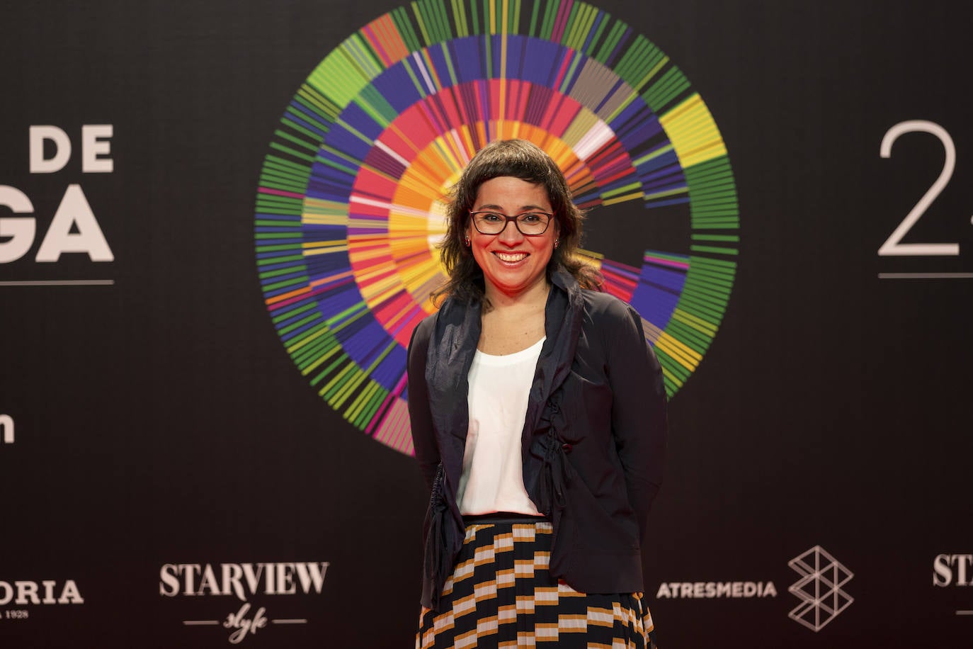 Los protagonistas de las películas seleccionadas posan en el Círculo de Bellas Artes como antesala del photocall malagueño