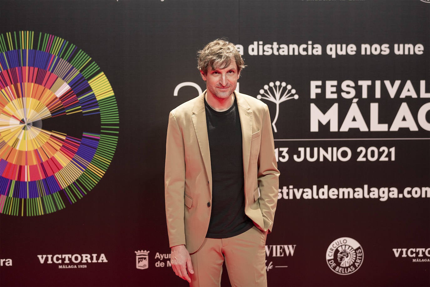 Los protagonistas de las películas seleccionadas posan en el Círculo de Bellas Artes como antesala del photocall malagueño