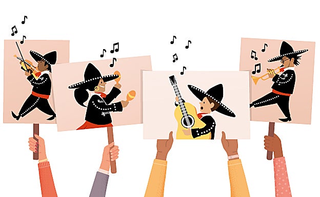 Escraches a ritmo de ranchera