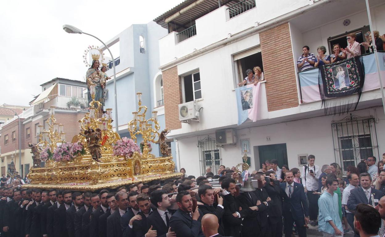 María Auxiliadora Coronada, en su salida procesional del año 2017. 