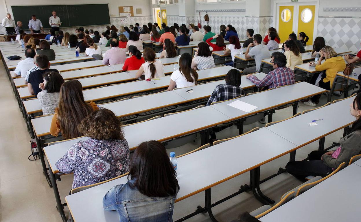 Imagen de archivo de unas oposiciones al Cuerpo Administrativo de la Administración del Estado.