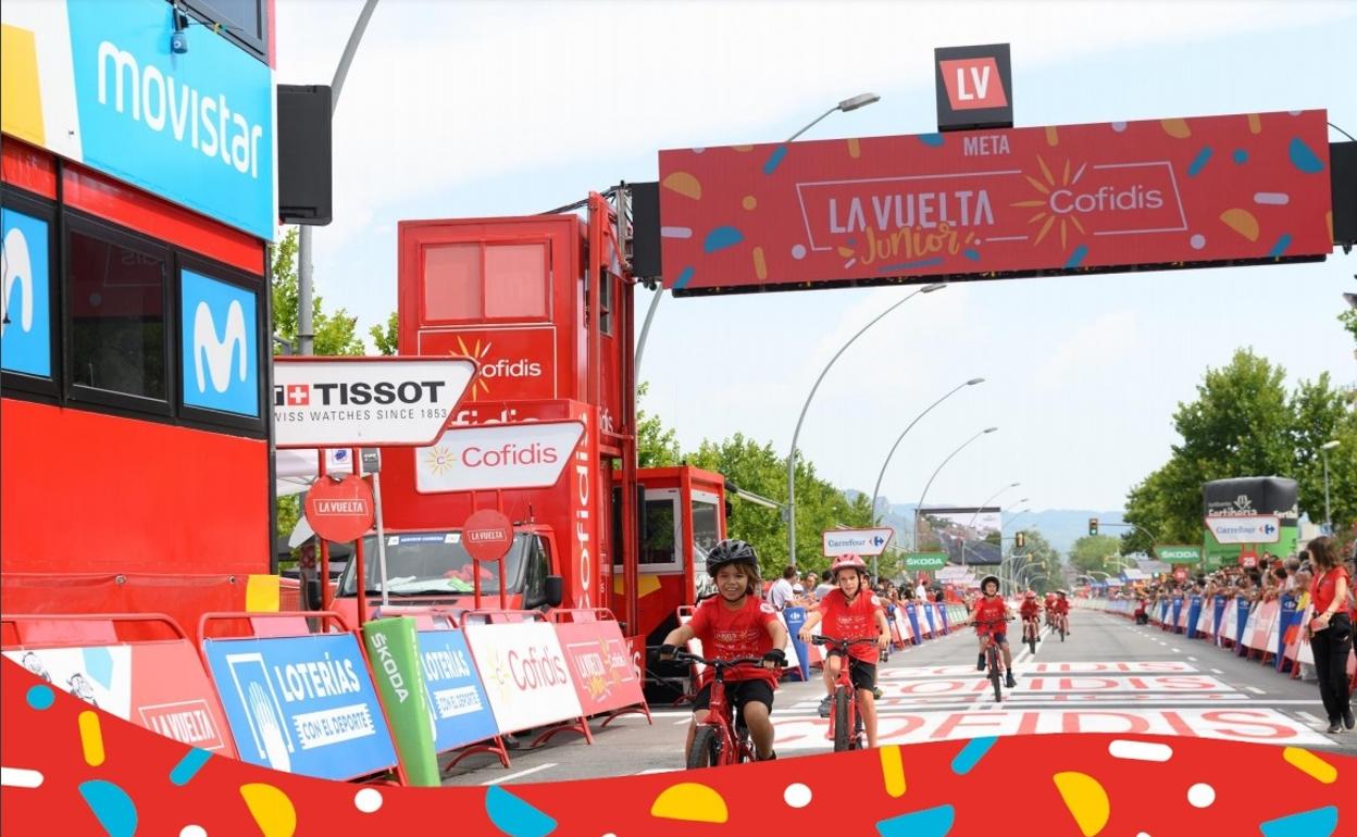 Imagen de una edición anterior del aula ciclista de La Vuelta España. 