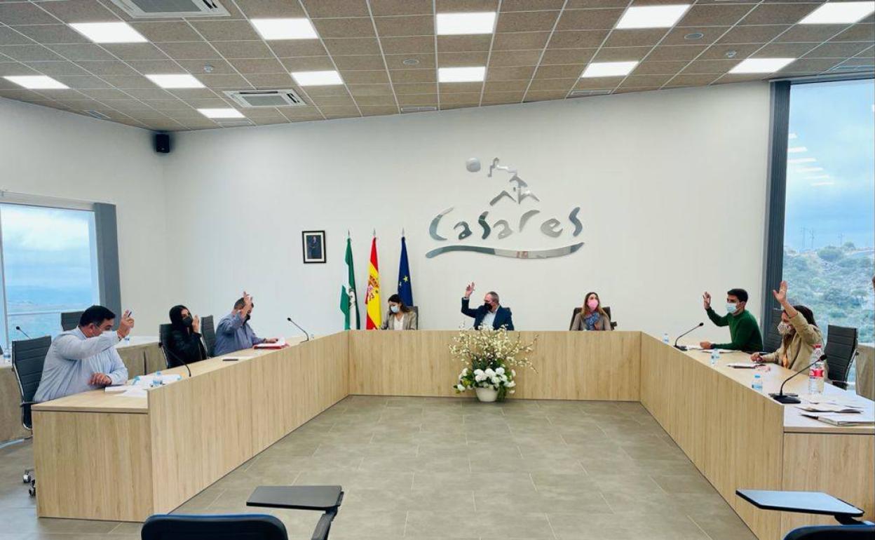 Imagen del pleno extraordinario en el que se aprobaron las modificaciones de las diferentes ordenanzas relativas a las subvenciones. 