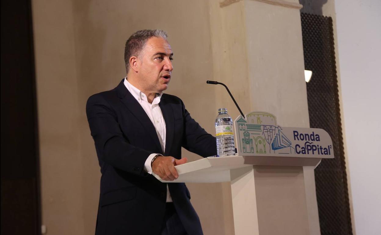 Elías Bendodo, hoy en Ronda. 