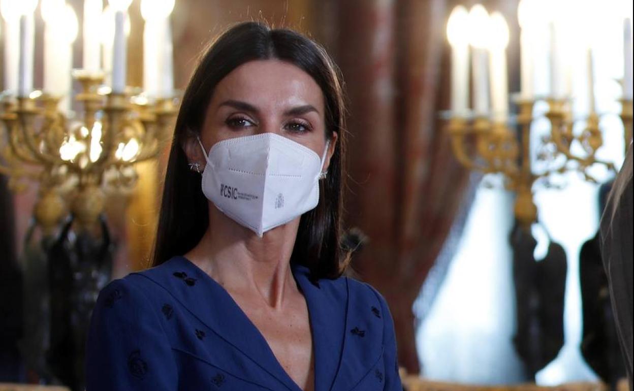 La reina Letizia, este viernes antes de la reunión del patronato de la fundación Princesa de Asturias.