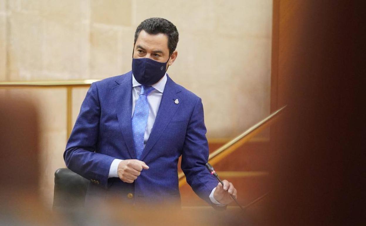 Moreno, este miércoles en el Parlamento. 