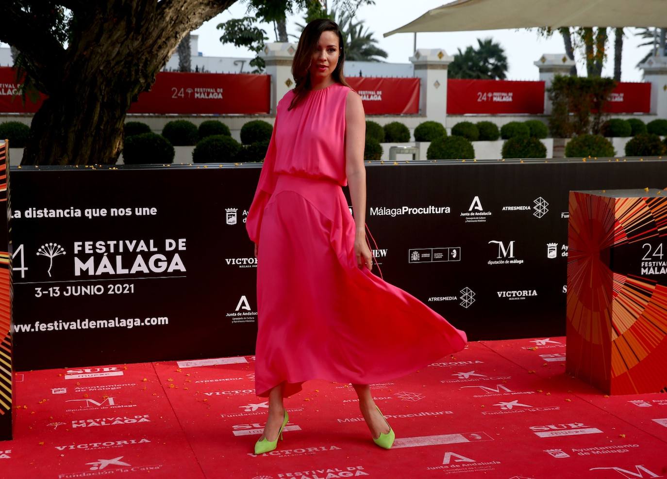 Último desfile de famosos del 24 Festival de Málaga. 