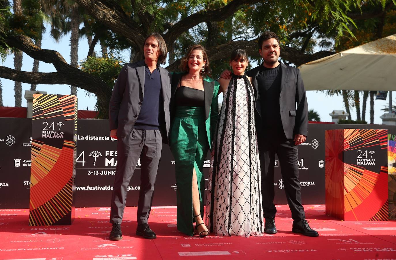 Último desfile de famosos del 24 Festival de Málaga. 