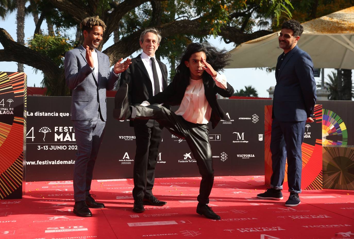 Último desfile de famosos del 24 Festival de Málaga. 