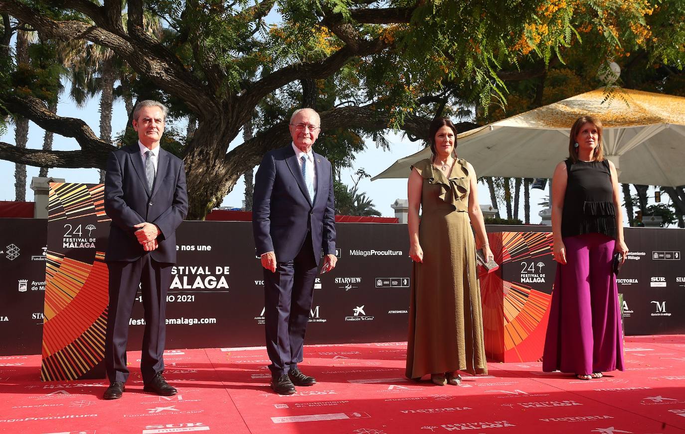 Último desfile de famosos del 24 Festival de Málaga. 