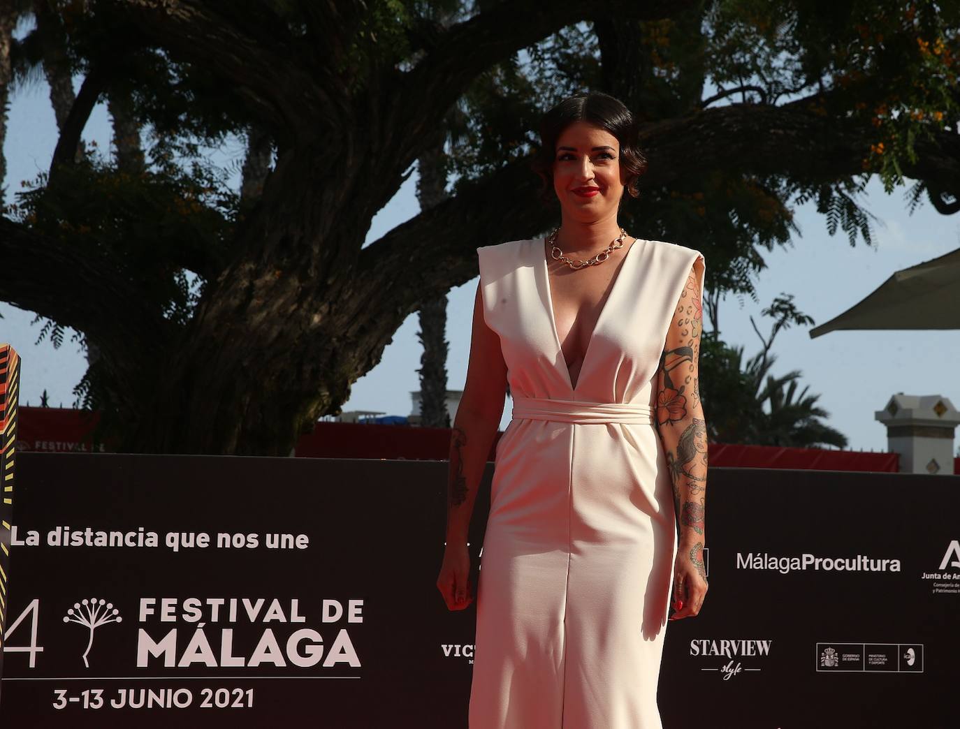 Último desfile de famosos del 24 Festival de Málaga. 