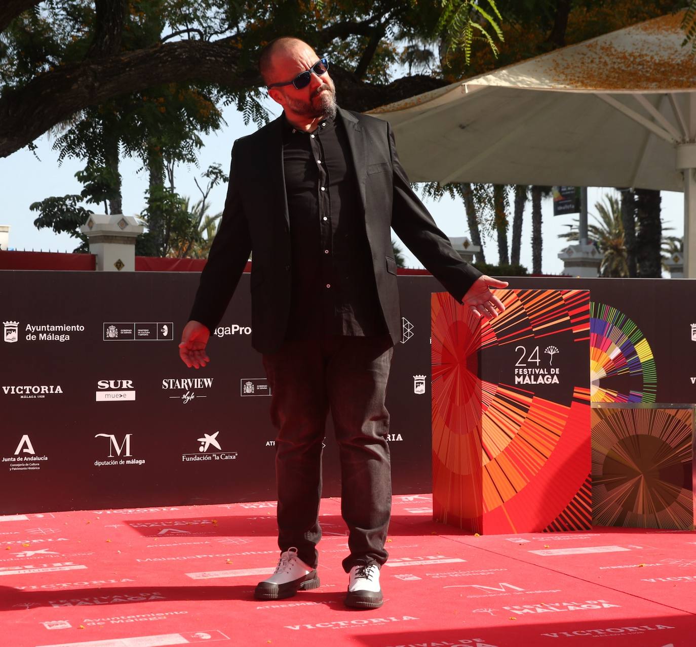 Último desfile de famosos del 24 Festival de Málaga. 