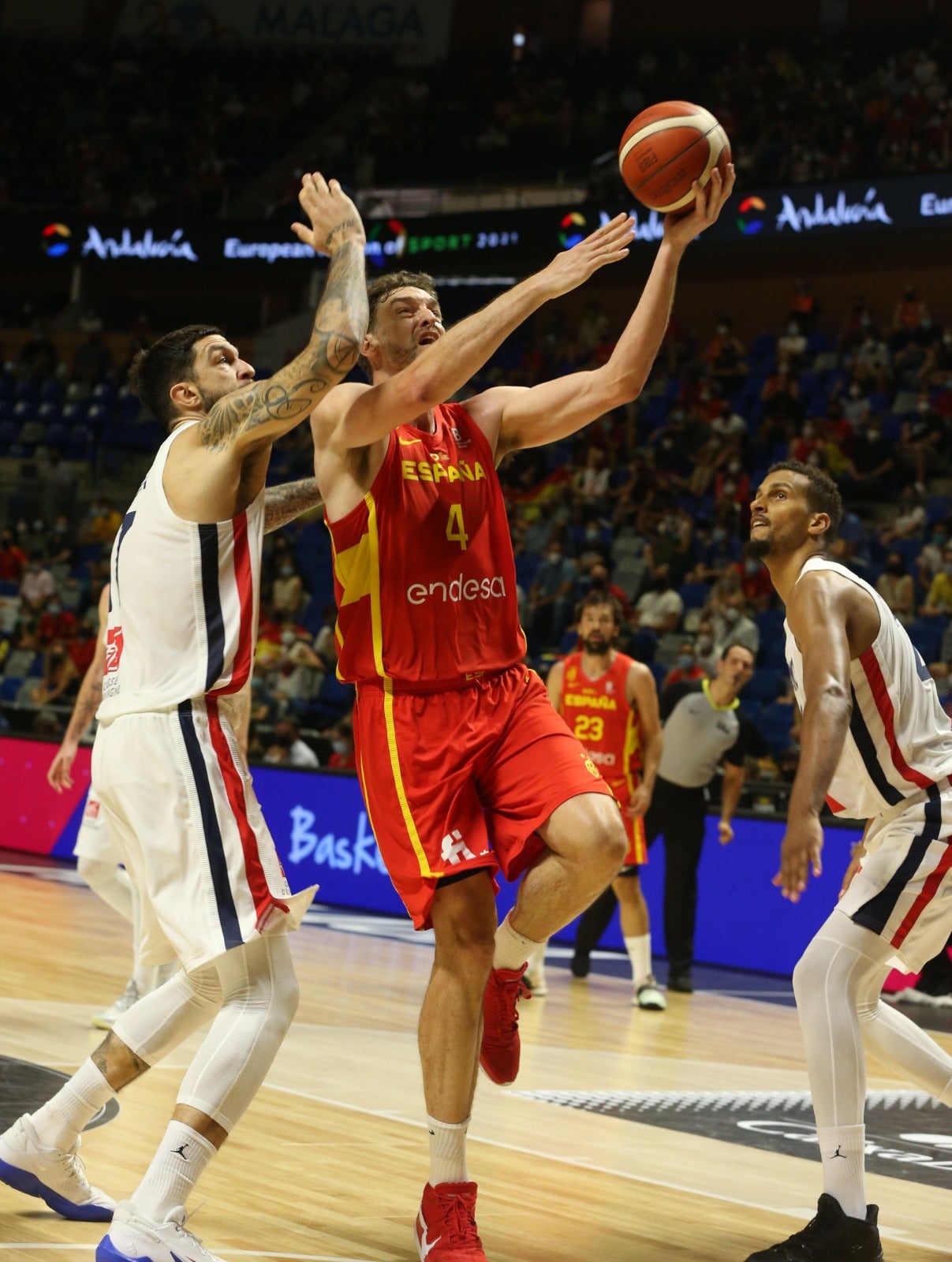 El Martín Carpena se convierte en talismán para una Selección con Pau Gasol como principal atractivo (86-77)