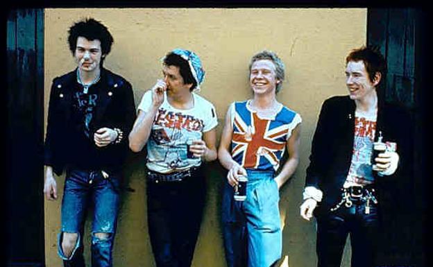 Sid Vicious, Steve Jones, Paul Cook y Johnny Rotten.