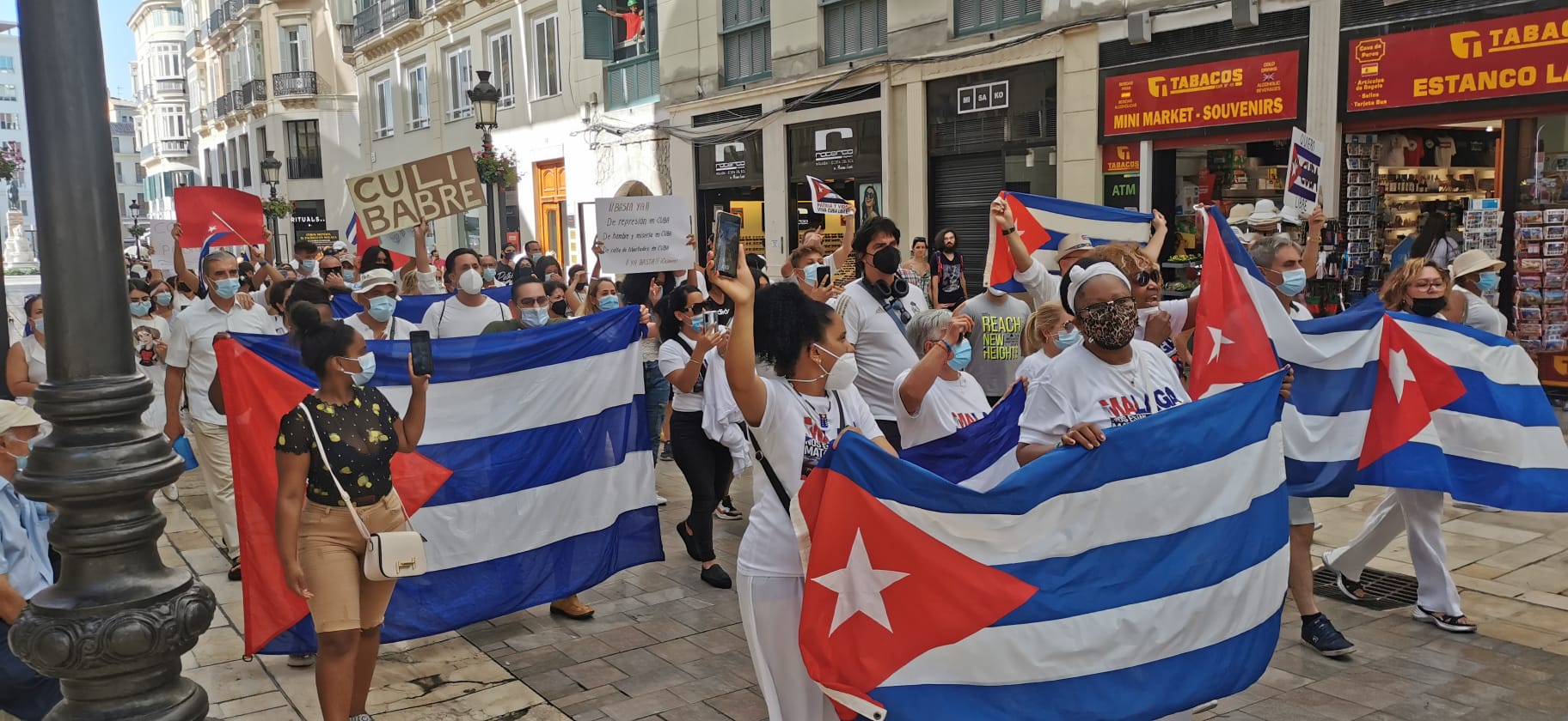 Han reclamado libertad y democracia para su país tras los incidentes que se han producido en la isla de Cuba desde hace una semana