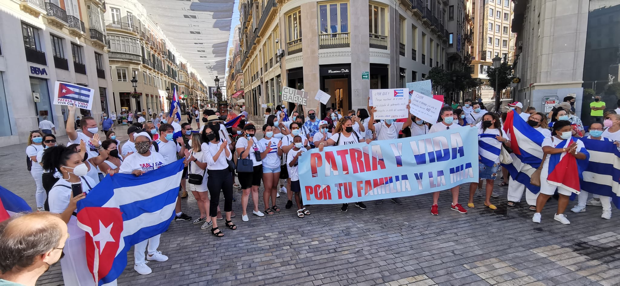 Han reclamado libertad y democracia para su país tras los incidentes que se han producido en la isla de Cuba desde hace una semana