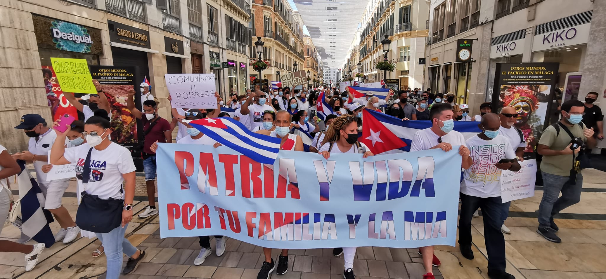 Han reclamado libertad y democracia para su país tras los incidentes que se han producido en la isla de Cuba desde hace una semana