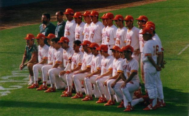 El equipo de béisbol que representó a España en Barcelona'92.