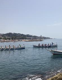 Imagen secundaria 2 - Idílica jornada de regatas en El Palo con la Liga de Jábegas