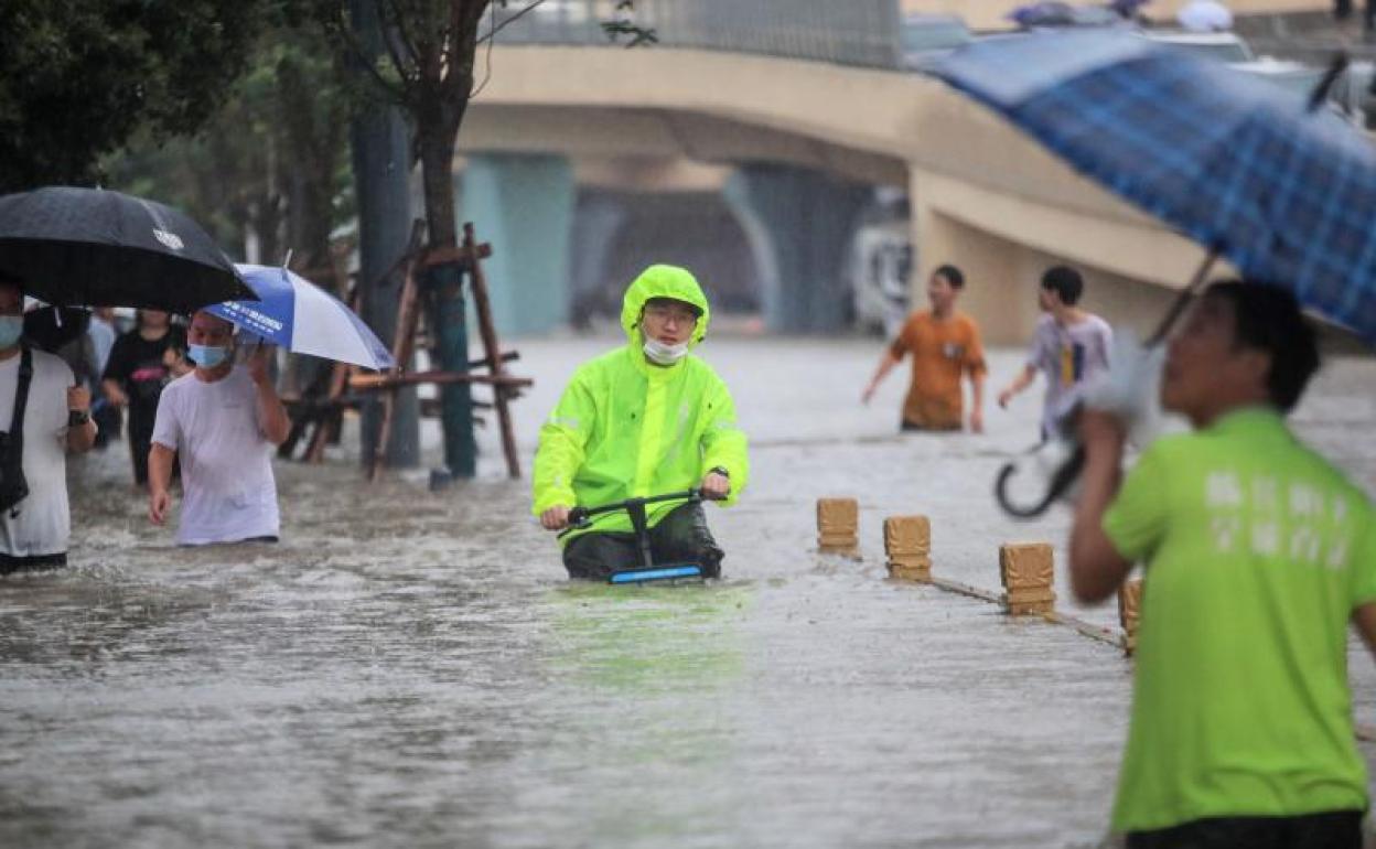 Lluvias torrenciales en China 