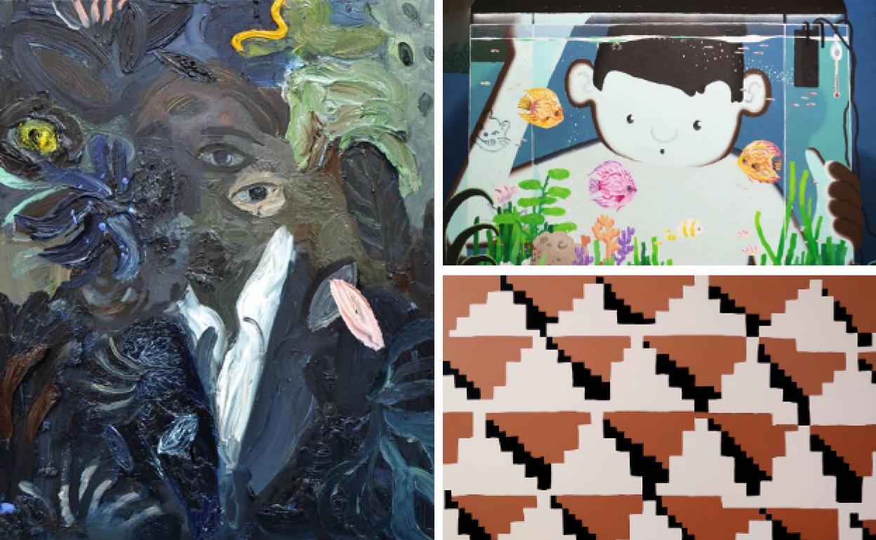 Obras de José Luis Valverde, Imon Boy y Simón Zabell presentes en Artesantander. 