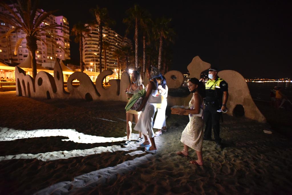 Las principales playas de la Costa del Sol permanecerán cerradas de 23 a 7 horas