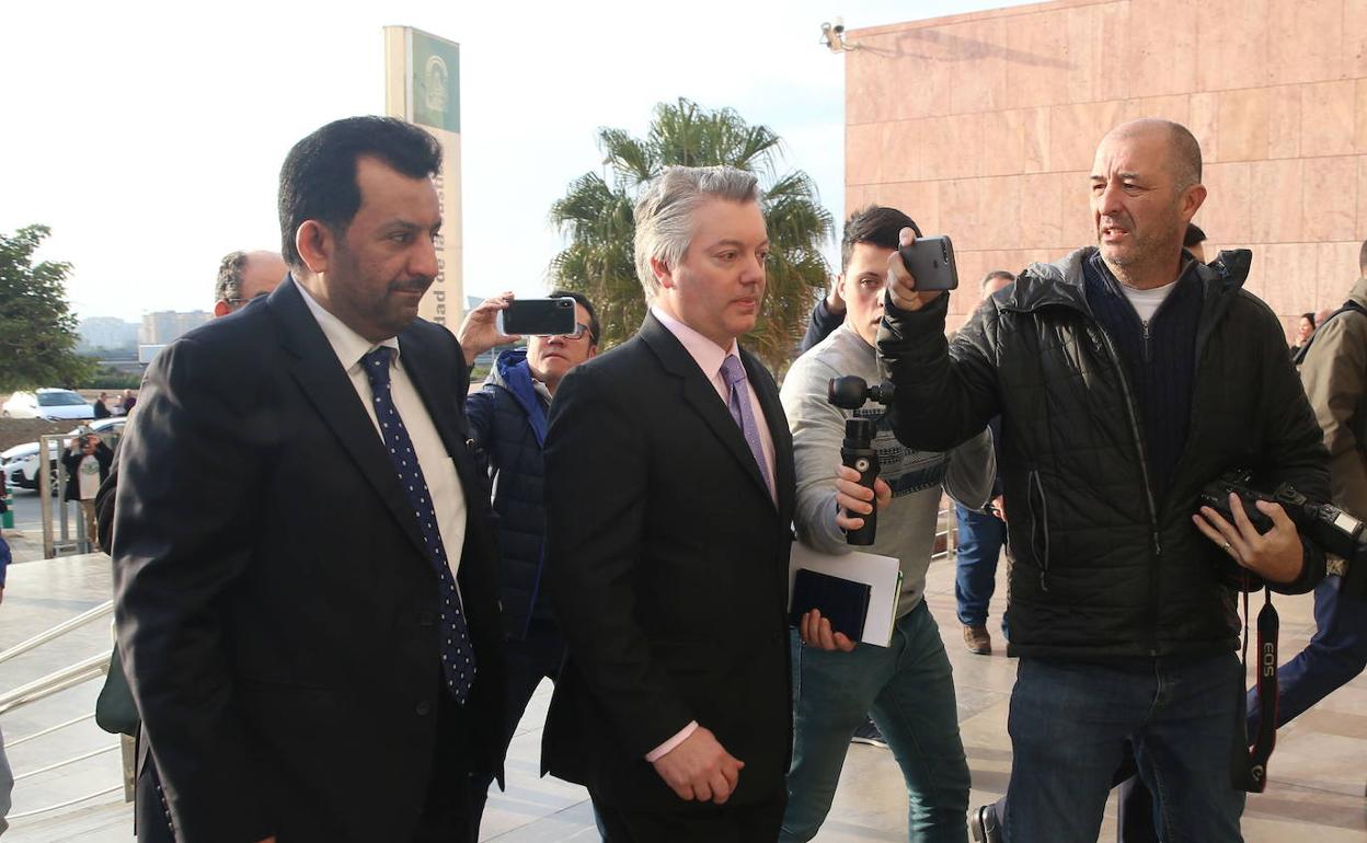 Abdullah Al-Thani, a su llegada a los juzgados de Málaga. 