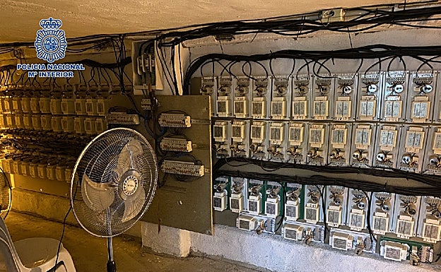 Imagen de las instalaciones intervenidas por los agentes. 