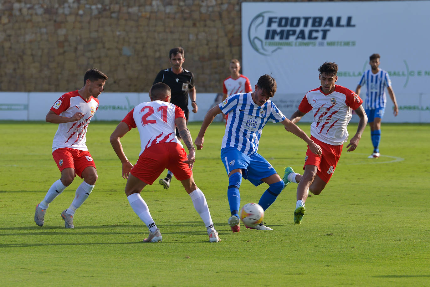 Empate del Málaga con el Almería en el amistoso celebrado en Marbella. 