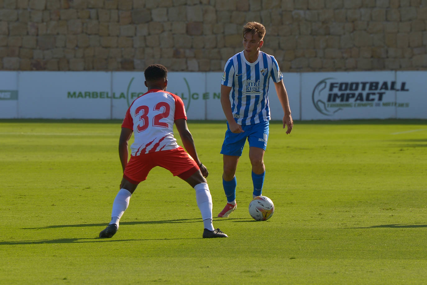 Empate del Málaga con el Almería en el amistoso celebrado en Marbella. 