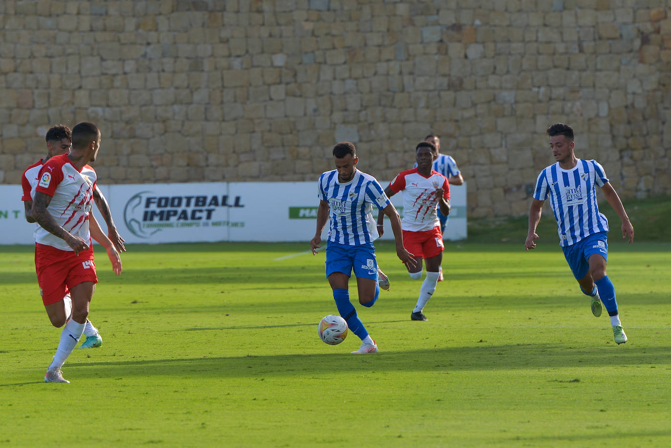 Empate del Málaga con el Almería en el amistoso celebrado en Marbella. 