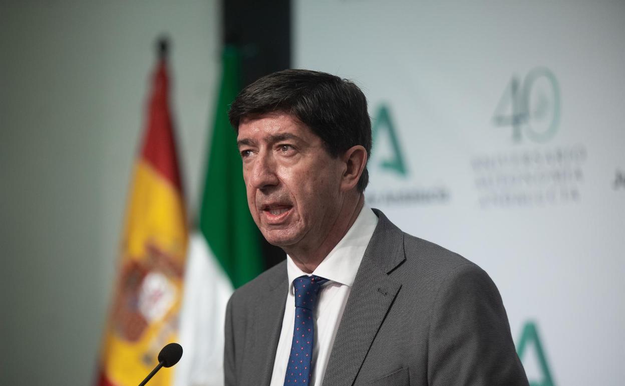 El vicepresidente de la Junta, Juan Marín. 